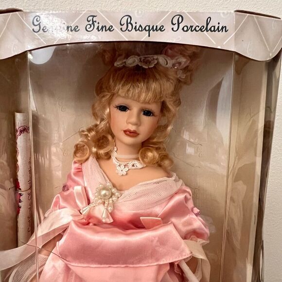RARE Collectors Choice Genuine Fine Bisque Porcelain Limited Edition 18" Doll - Picture 7 of 9